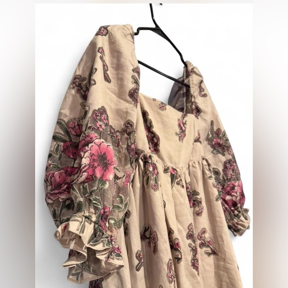 Arula Floral Babydoll Dress 1X Cottagecore Puff Sleeve Prairie Altar’d State - Picture 2 of 7